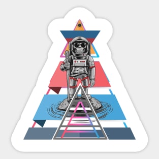 PYRAMID - ASTRONAUT MONKEY-THE THIRD EYE Sticker